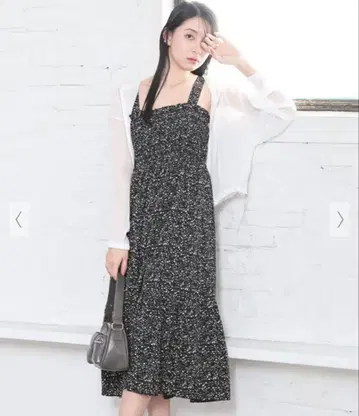 Honeys 셔링 원피스 꽃무늬
