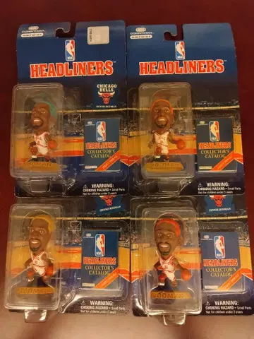 데니스 로드먼 피규어 NBA 빨간색 그린 노랑 오렌지