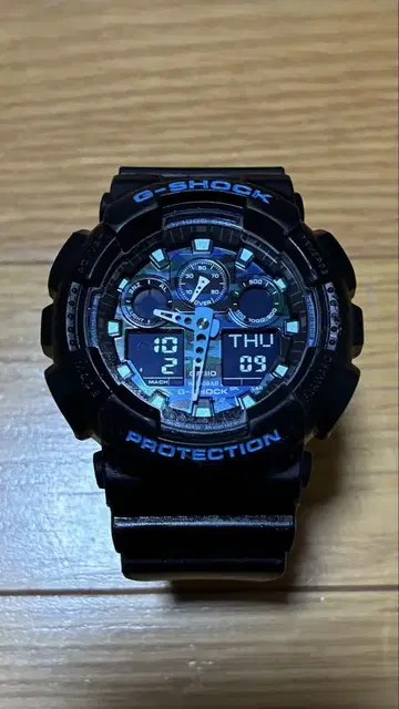 G-SHOCK 디지털 아날로그 손목시계 블랙