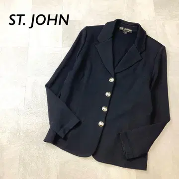 USA제 ST. JHON 니트 자켓 블랙 골드 버튼