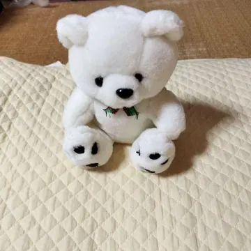화이트 곰 봉제 인형