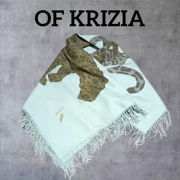 OF KRIZIA 오브크리짜 레오파드 무늬 대형 숄 스톨