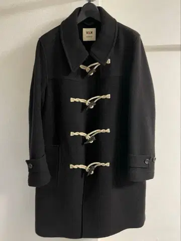 밴 다크 브라운 더플 코트