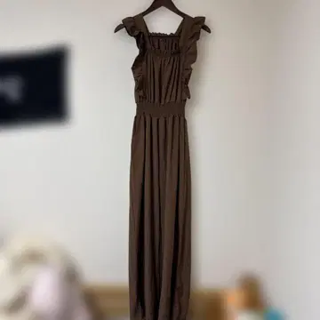 MiniMini atore 슬리브리스 올인원 브라운 L 사이즈