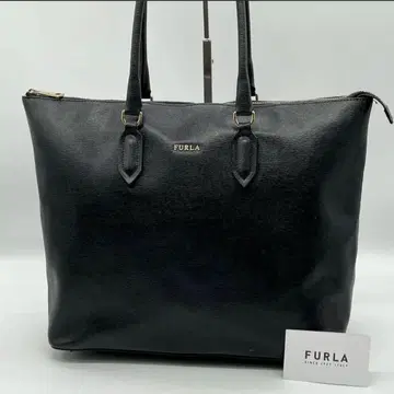 [ 고품질 ] FURLA PIN 비즈니스 토트백 가죽 블랙