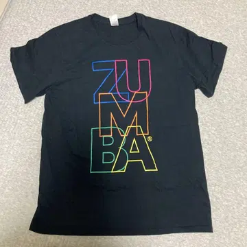 ZUMBA 컬러풀 로고 반팔 T셔츠 M/L 정품
