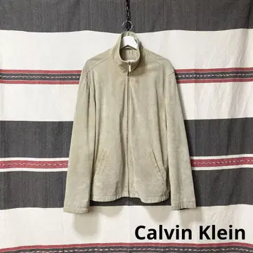 Calvin Klein 가죽 자켓 라이더 천연 가죽 스윙탑