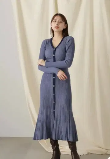 질스튜어트 롱 원피스 블루