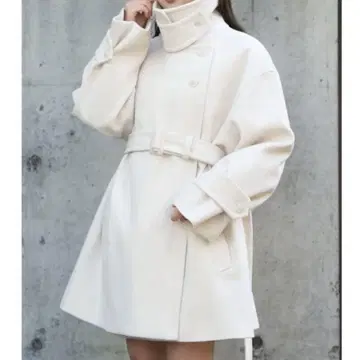 Chico 치코 스탠드 카라 미들 기장 오버코트