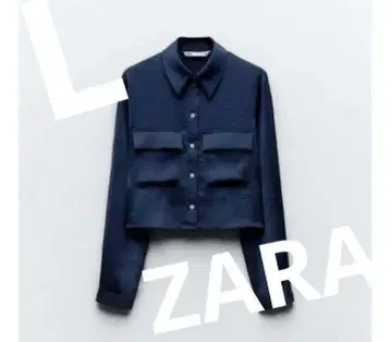 ZARA 블라우스 크롭 새틴 셔츠 새상품