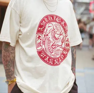 AMERICAN WANNABE 아메리칸 와나비 드래곤 T셔츠 야마다 렌