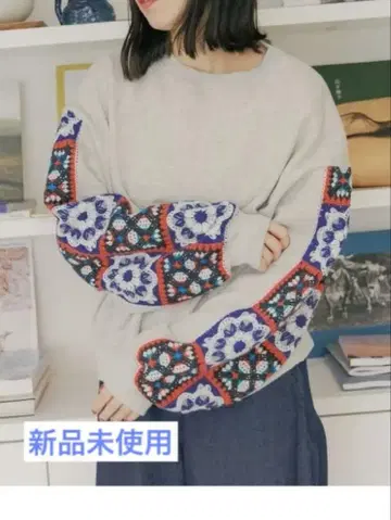 니코앤드 크로셰 콤비 풀오버