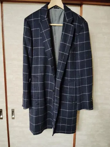 남성용 유니버설 랭귀지 Blue Grigio 체스터 코트 3L 겨울
