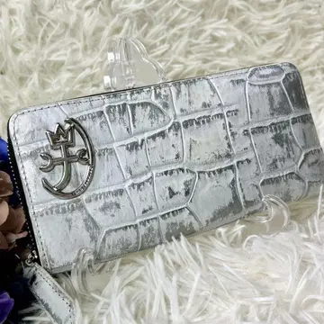 [ 새상품급 ] 까스텔바작 장지갑 라운드 지퍼 화이트 계열