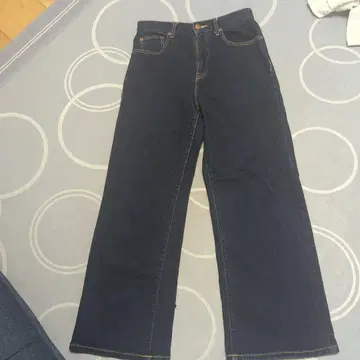 새상품급 PLST 네이비 와이드 데님 XL