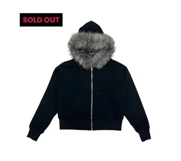 9/S PROJECT FUR ZIP HOODIE - NAVY