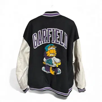 GARFIELD 바시티 자켓 블랙 L 사이즈