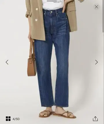 SIGNATURE DENIM 스트레이트 데님 팬츠 M 사이즈