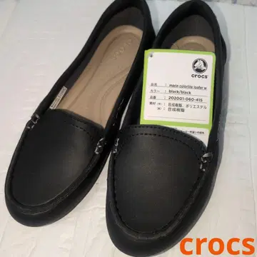 미사용 새상품 crocs 로퍼 러버 플랫슈즈 21.5cm
