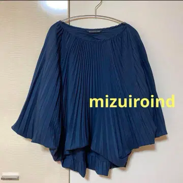 mizuiroind 플리츠 돌먼 블라우스 루즈한 사이즈 네이비