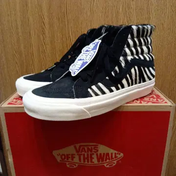 미사용 새상품 VANS Sk8-Hi 38 Dx 제브라 패턴 7.5US