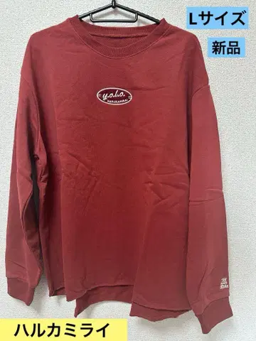 새상품! 하루카미라이 얇은 소재 맨투맨 L 사이즈