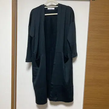 harmonie 블랙 가디건 포켓 부착