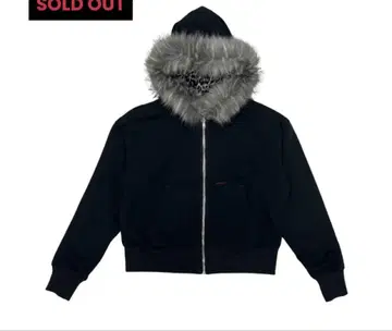 9/S project FUR ZIP HOODIE - NAVY