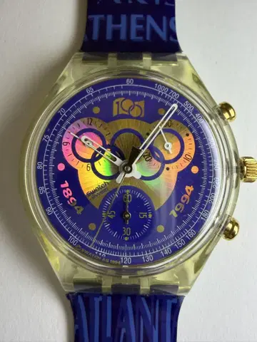 빈티지 Swatch 크로노그래프 [ IOC 100 ] 작동 확인 완료