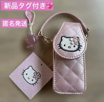 새상품 택 포함 헬로키티 미니 퀼트 케이스 덤 포함