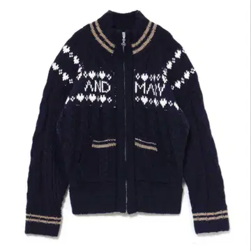 andmary Mary knit cowichan navy