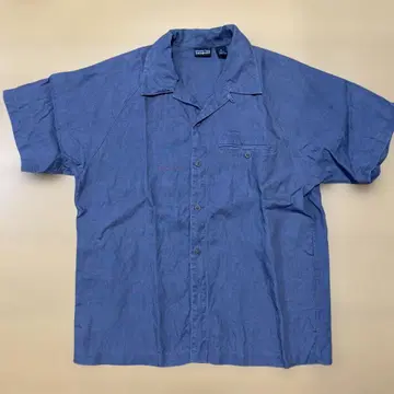 patagonia 다크 블루 반팔 셔츠 S