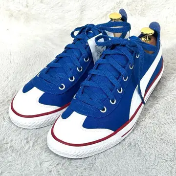 미사용 [ PUMA ] 푸마 블루 캔버스 로우컷 스니커즈 25.5cm