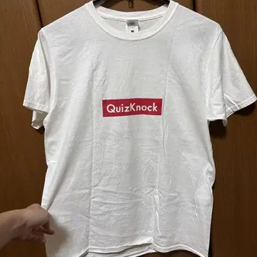 QuizKnock 로고 T셔츠 화이트