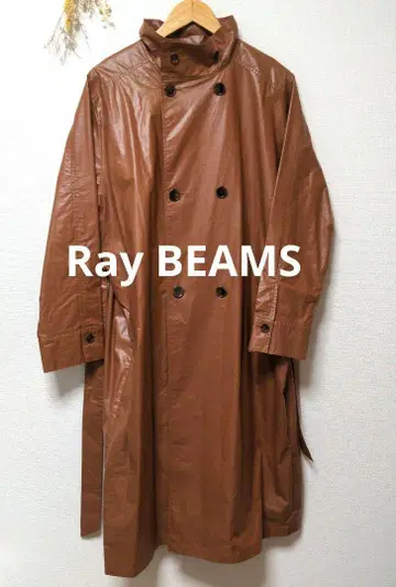 Ray BEAMS 레이빔즈 트렌치 코트 아우터 멋스러운 브라운