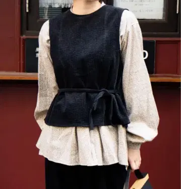 SUSURI 스스리 2024 코듀로이 무르 베스트 블랙