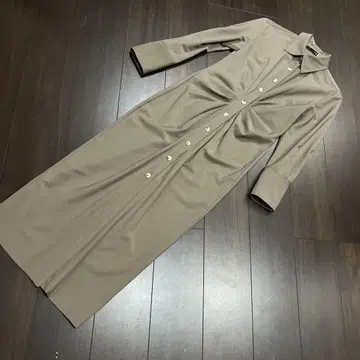 ZARA 자라 개더 버튼업 셔츠 원피스 M 브라운 계열