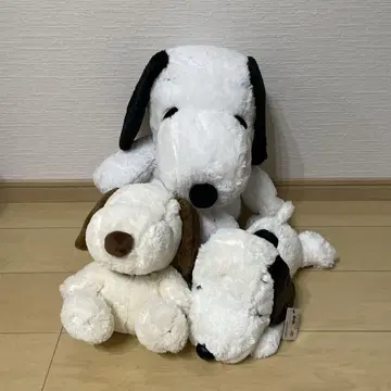 스누피 봉제 인형 3세트