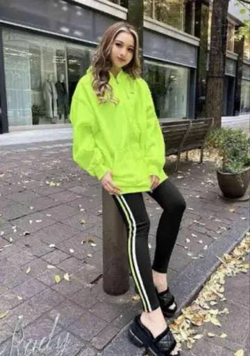 rady 네온 컬러 셋업 후드티 레깅스