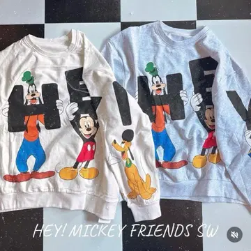 가격 인하 디즈니 HEY 미키 프렌즈 맨투맨