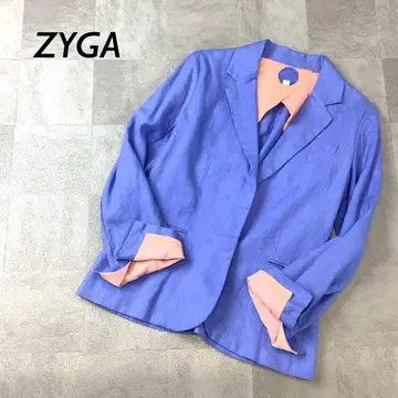 [ 고급 리투아니아 산 린넨 100% ] ZYGA 자켓 블루 핑크