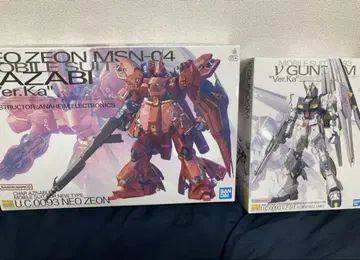 MG 뉴 건담 Ver. Ka + MG 사자비 Ver. Ka