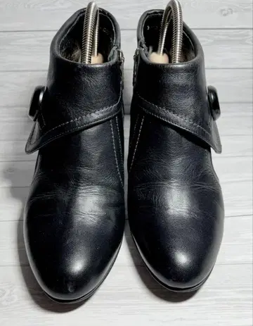 REGAL (리갈) 숏부츠 천연 가죽 블랙 23cm 일본제