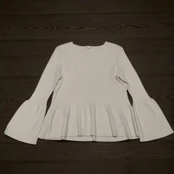 ANAYI 페플럼 니트 소매 플레어 36