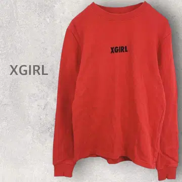 [ 엑스걸 ] 트레이닝복 S 프린트 로고 풀오버 면 100% 긴팔
