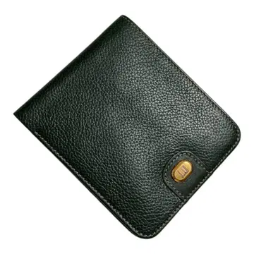 미사용 dunhill 던힐 가죽 접이식 지갑 그린