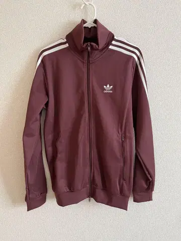 adidas 버건디 집업 저지