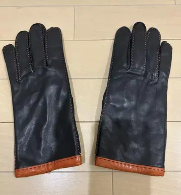 남성용 가죽 장갑 블랙 이탈리아제