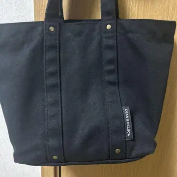 DEAN & DELUCA 코튼 토트백 블랙 S