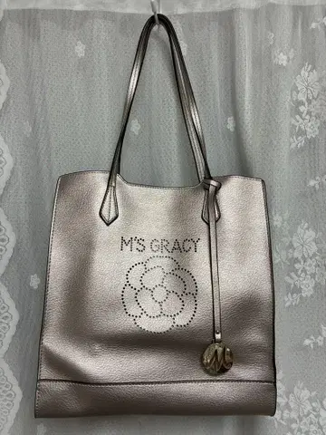 M'S GRACY 실버 베이지 토트백